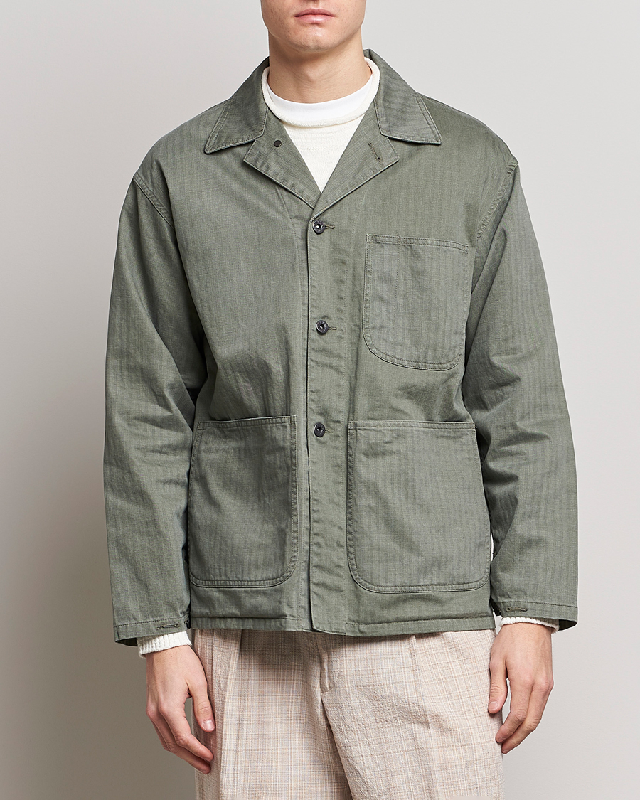 Men | Coats & Jackets | BEAMS PLUS | MIL Chore Jacket Olive