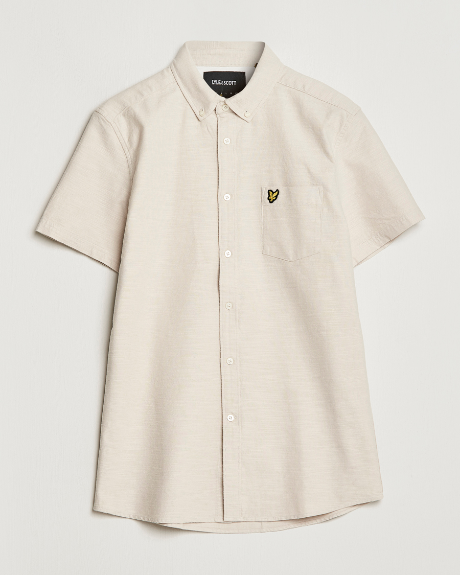 Men | Shirts | Lyle & Scott | Cotton Slub Short Sleeve Shirt Cove