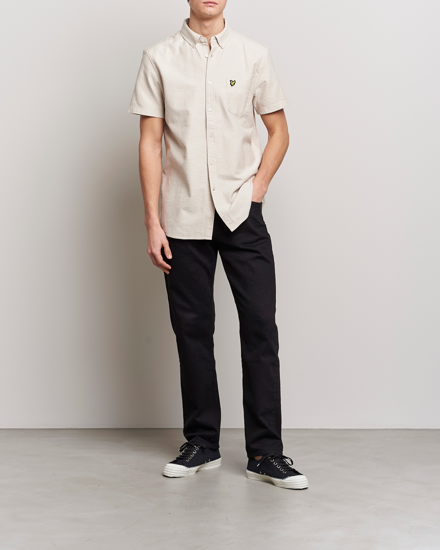 Men | Shirts | Lyle & Scott | Cotton Slub Short Sleeve Shirt Cove