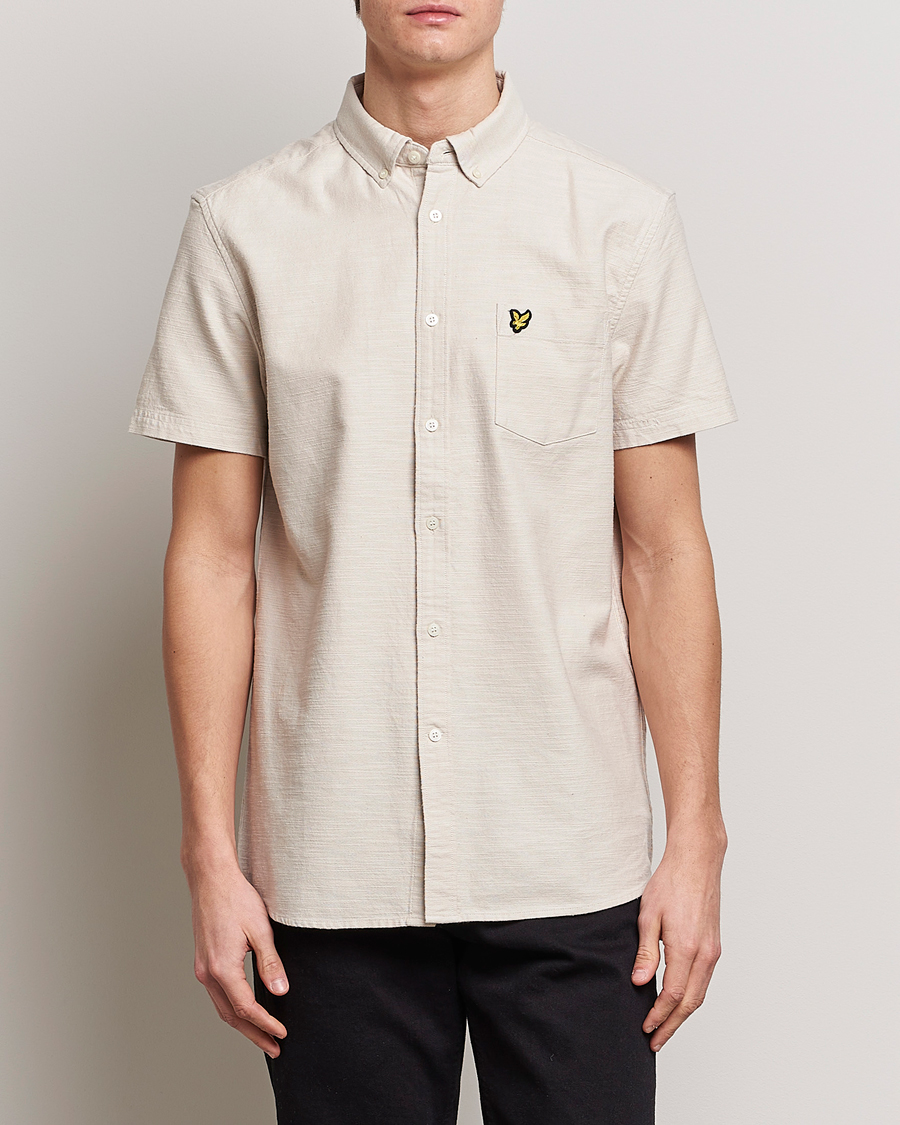 Men | Shirts | Lyle & Scott | Cotton Slub Short Sleeve Shirt Cove