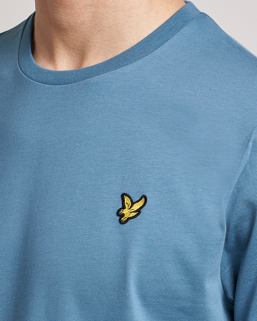 Men | T-Shirts | Lyle & Scott | Crew Neck Organic Cotton Tee Skipton Blue