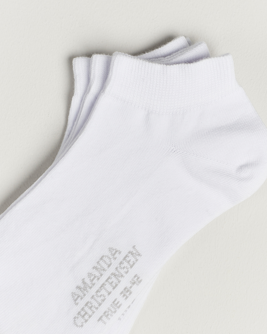 Men | Underwear & Socks | Amanda Christensen | 3-Pack True Cotton Sneaker Socks White