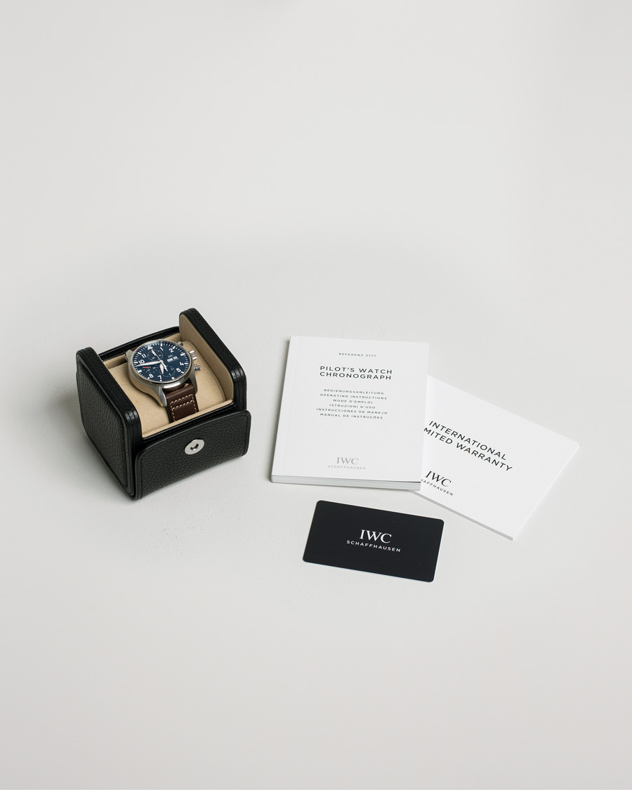 Men | Pre-Owned & Vintage Watches | IWC Pre-Owned | Le Petit Prince Chronograph IW377714 Steel Blue