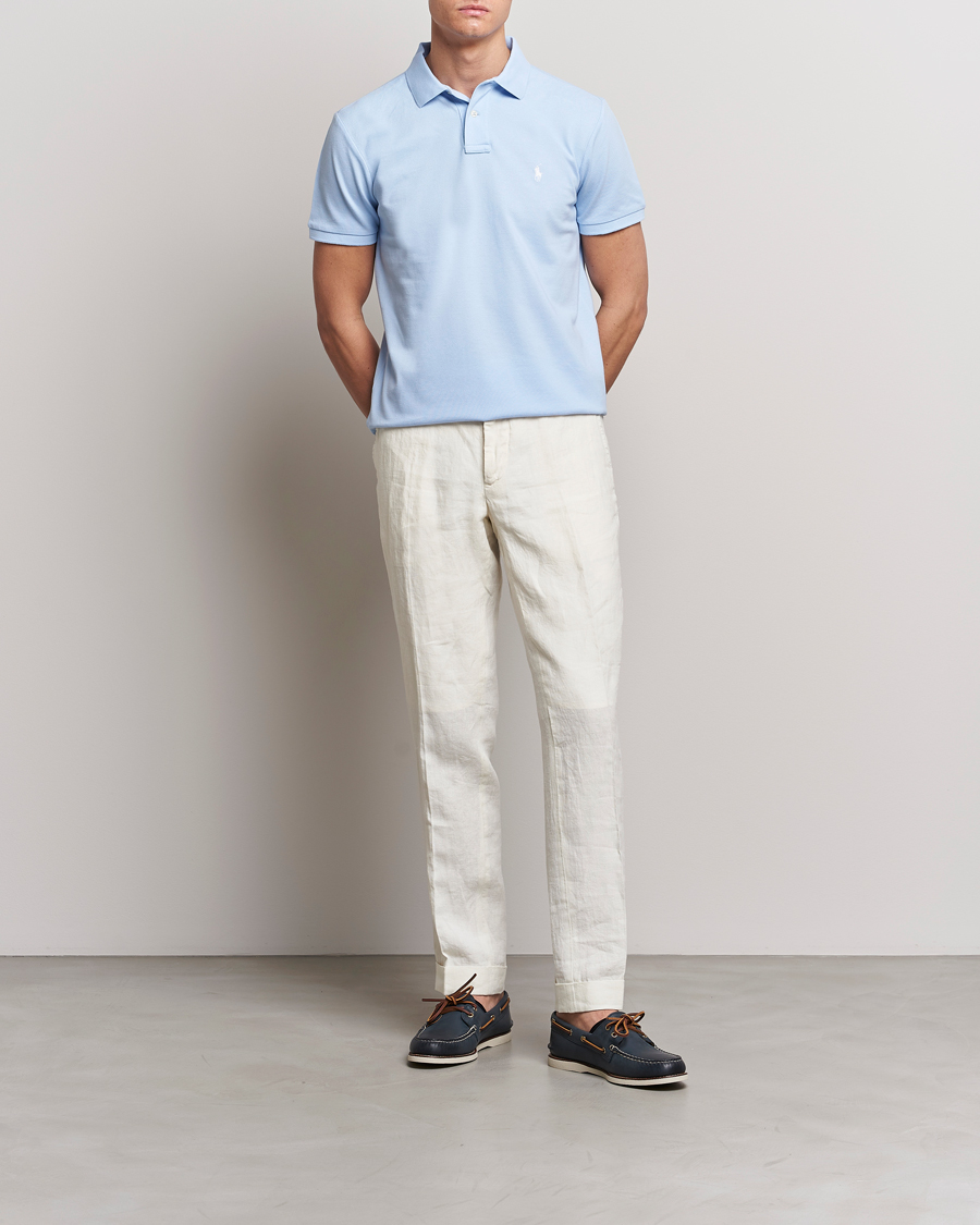 Men | Polo Shirts | Polo Ralph Lauren | Custom Slim Fit Polo Office Blue