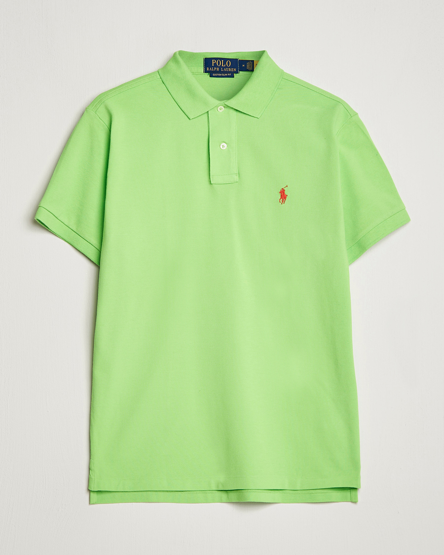 Men | Polo Shirts | Polo Ralph Lauren | Custom Slim Fit Polo Kiwi Lime