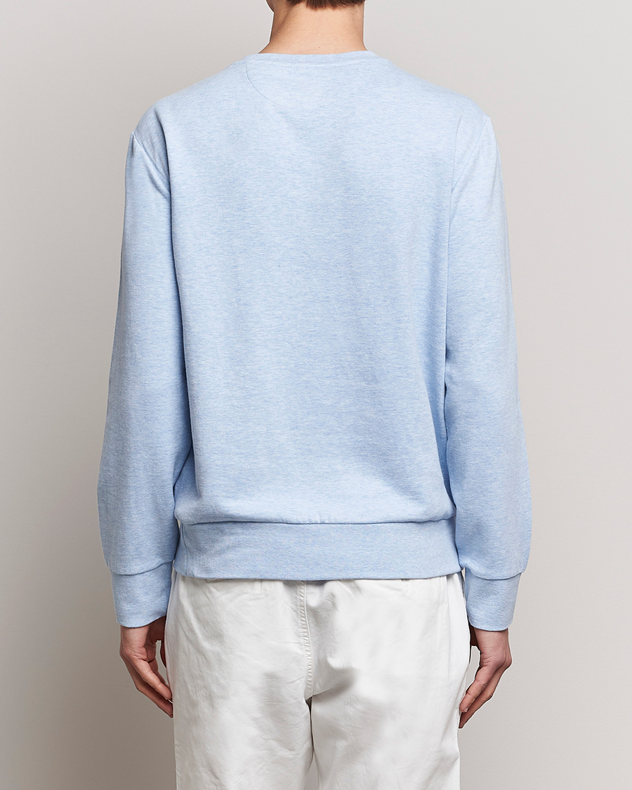Men | Sweaters & Knitwear | Polo Ralph Lauren | Double Knitted Jersey Sweatshirt Elite Blue Heather