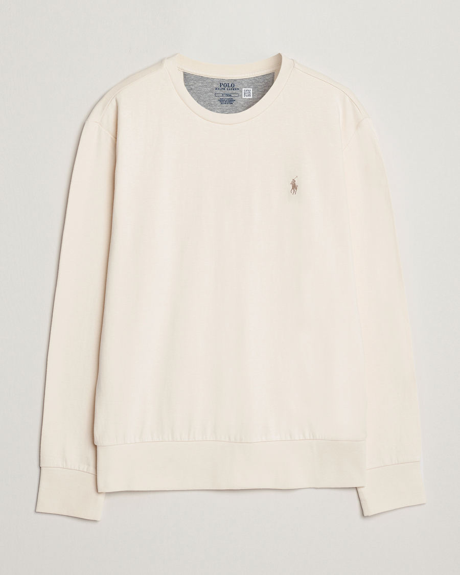 Men | Sweaters & Knitwear | Polo Ralph Lauren | Double Knitted Jersey Sweatshirt Guide Cream