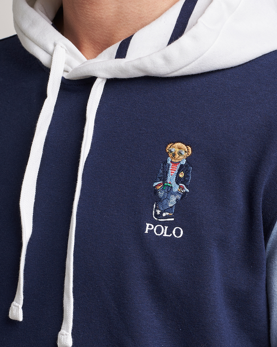Men | Sweaters & Knitwear | Polo Ralph Lauren | Printed Regatta Bear Colorblocked Hoodie Multi