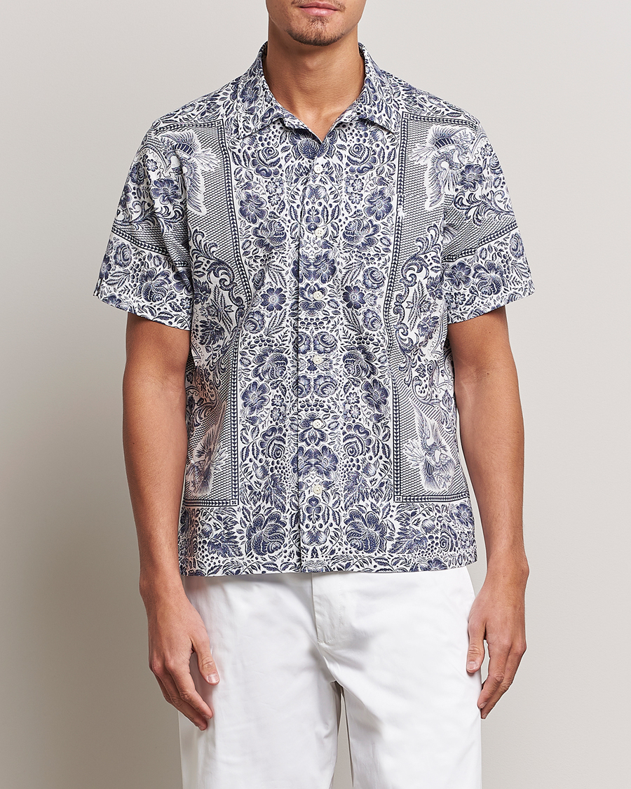 Men | Shirts | Polo Ralph Lauren | Printed Paisley Short Sleeve Shirt Blue