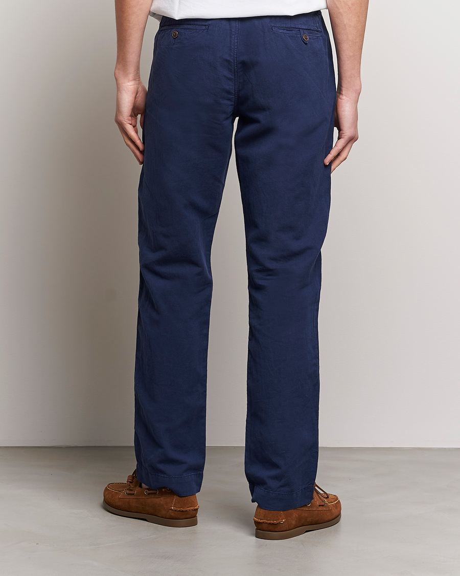 Men | Trousers | Polo Ralph Lauren | Cotton/Linen Bedford Chinos Newport Navy