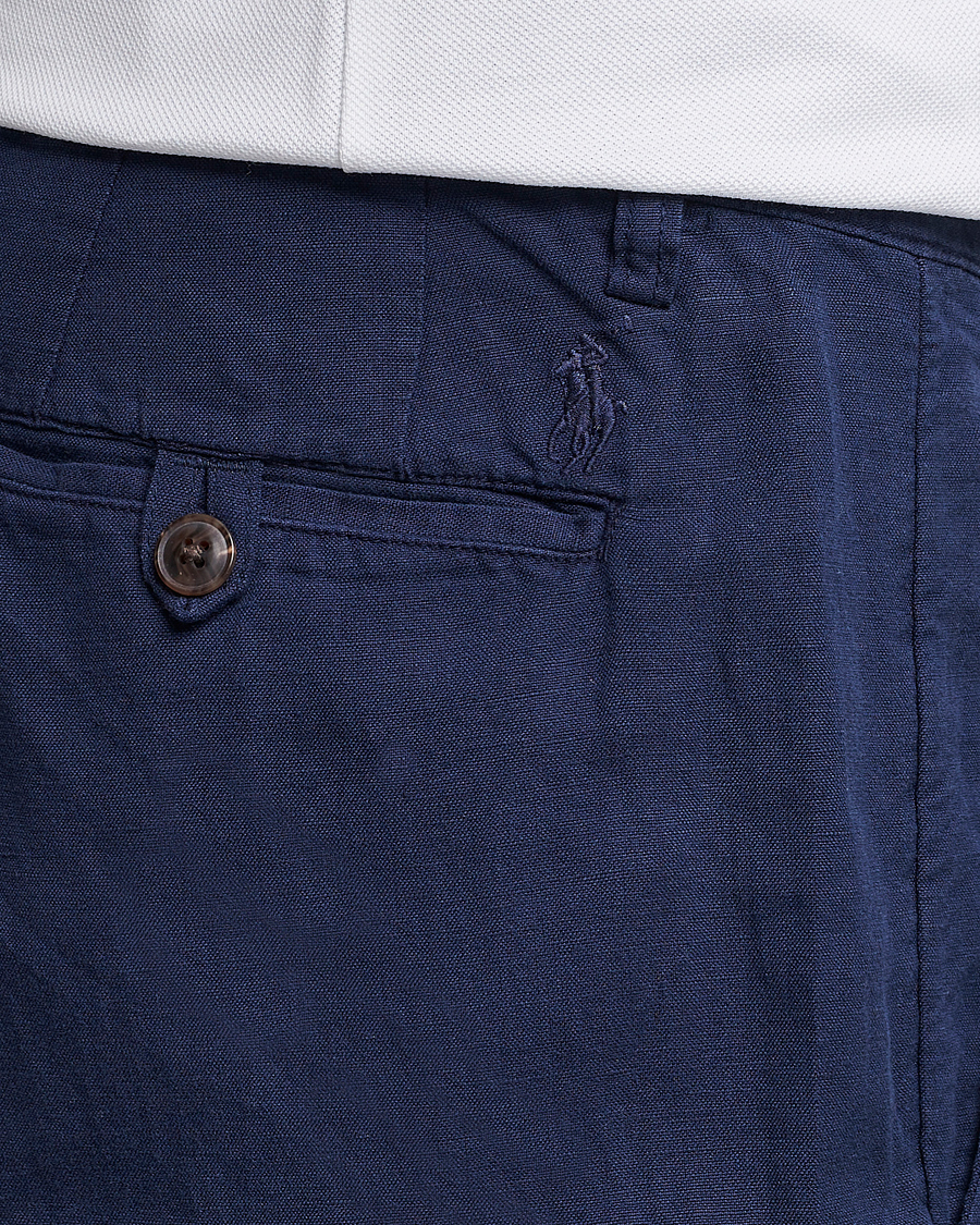 Men | Trousers | Polo Ralph Lauren | Cotton/Linen Bedford Chinos Newport Navy