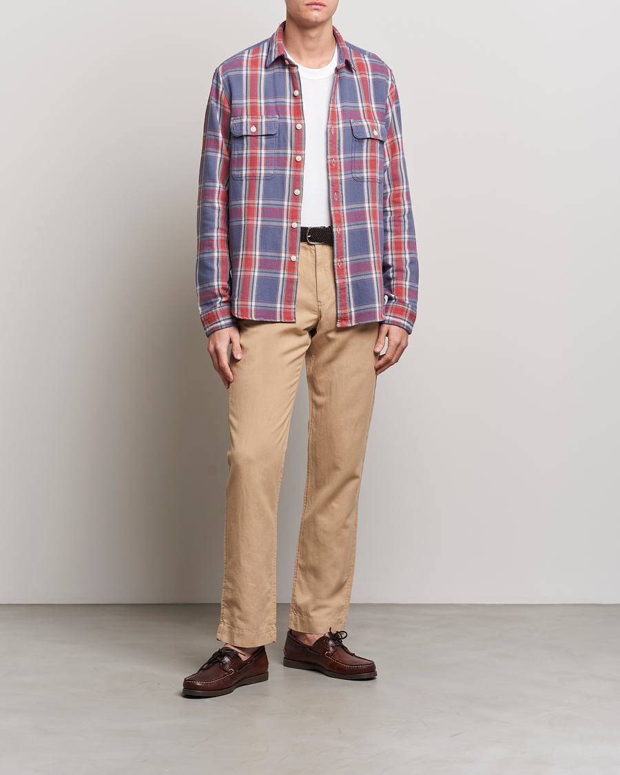 Men | Trousers | Polo Ralph Lauren | Cotton/Linen Bedford Chinos Vintage Khaki