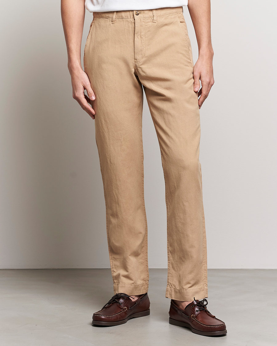 Men | Trousers | Polo Ralph Lauren | Cotton/Linen Bedford Chinos Vintage Khaki