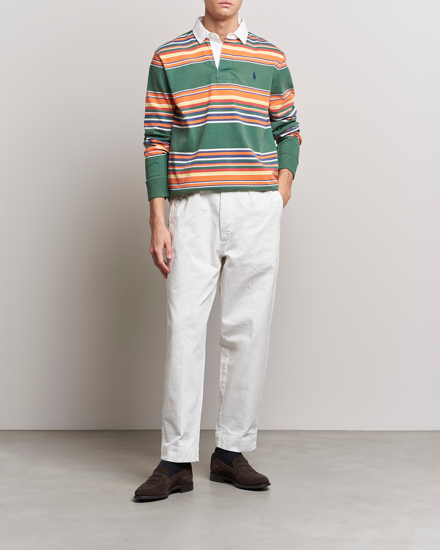 Men | Trousers | Polo Ralph Lauren | Rustic Twill Officer Trousers Deckwash White