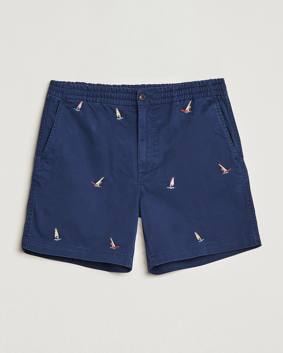 Men | Shorts | Polo Ralph Lauren | Prepster Printed Twill Drawstring Shorts Navy