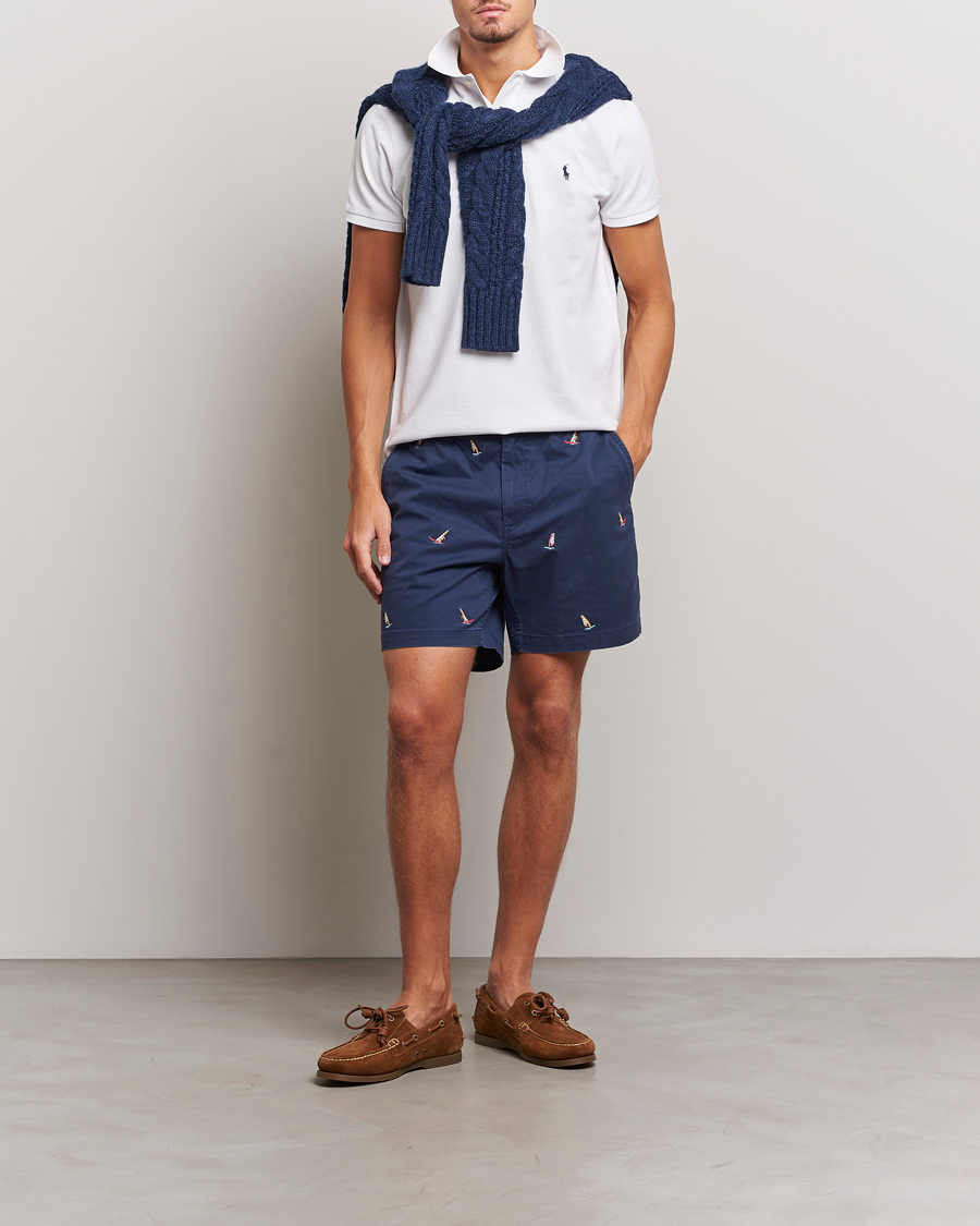Men | Shorts | Polo Ralph Lauren | Prepster Printed Twill Drawstring Shorts Navy