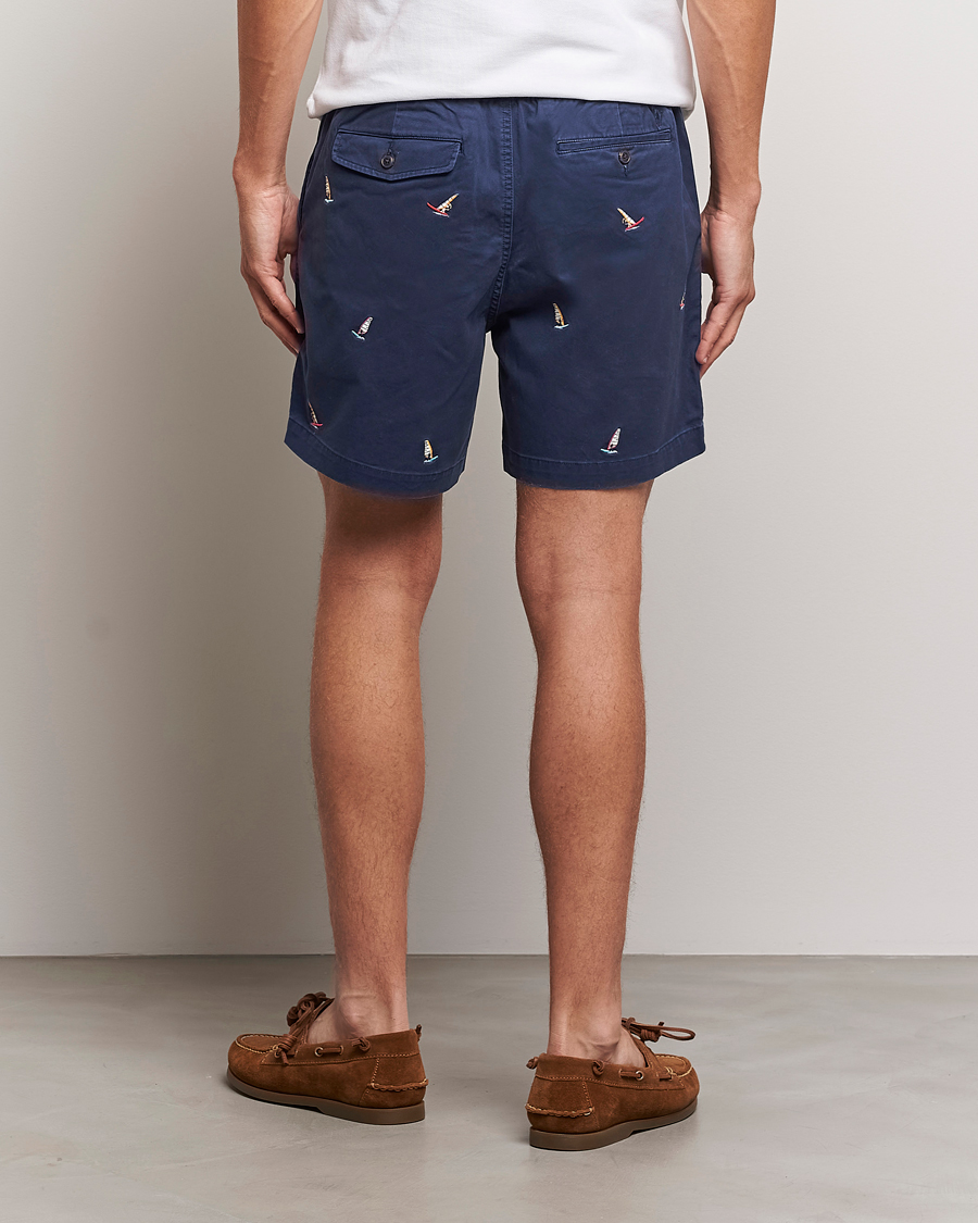 Men | Shorts | Polo Ralph Lauren | Prepster Printed Twill Drawstring Shorts Navy
