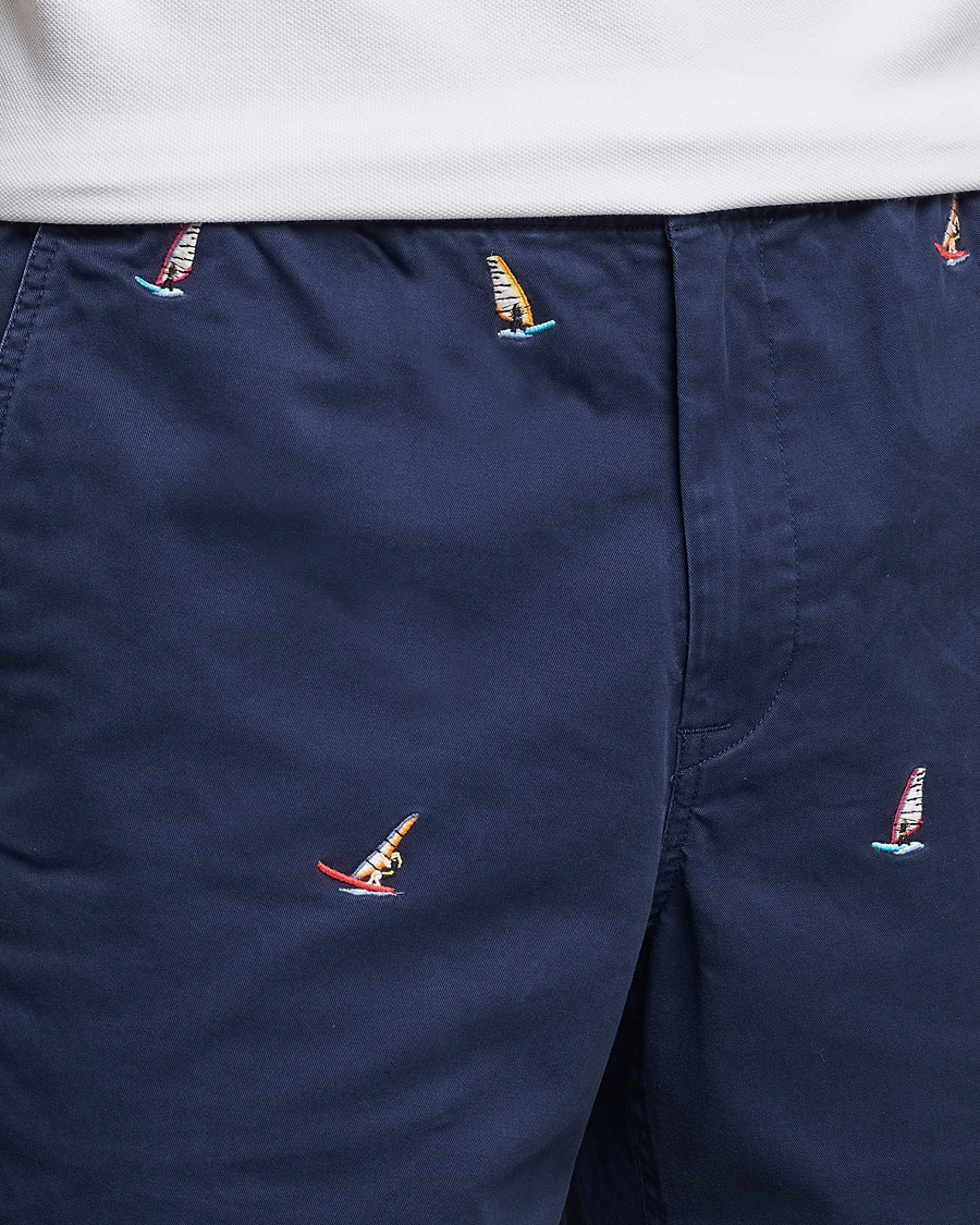 Men | Shorts | Polo Ralph Lauren | Prepster Printed Twill Drawstring Shorts Navy