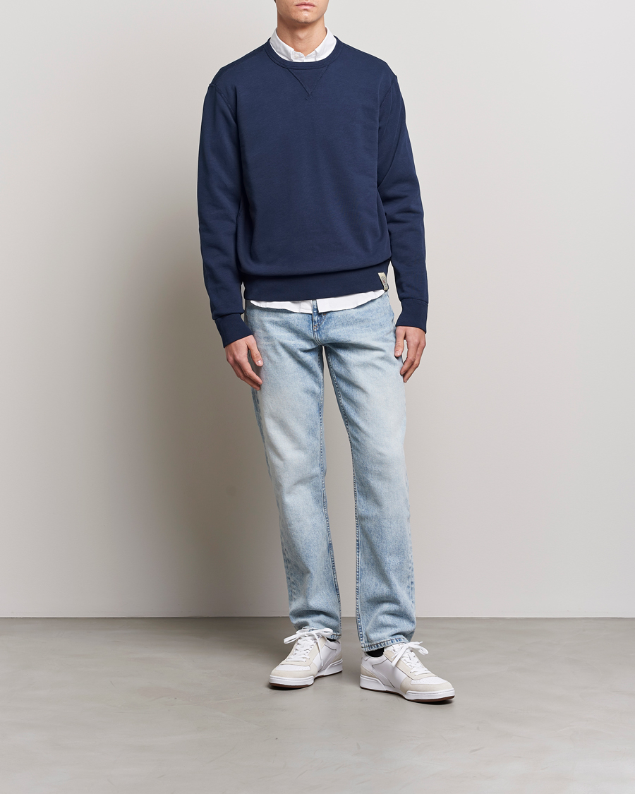 Men | Sweaters & Knitwear | Polo Ralph Lauren | Vintage Fleece Crew Neck Sweatshirt Cruise Navy