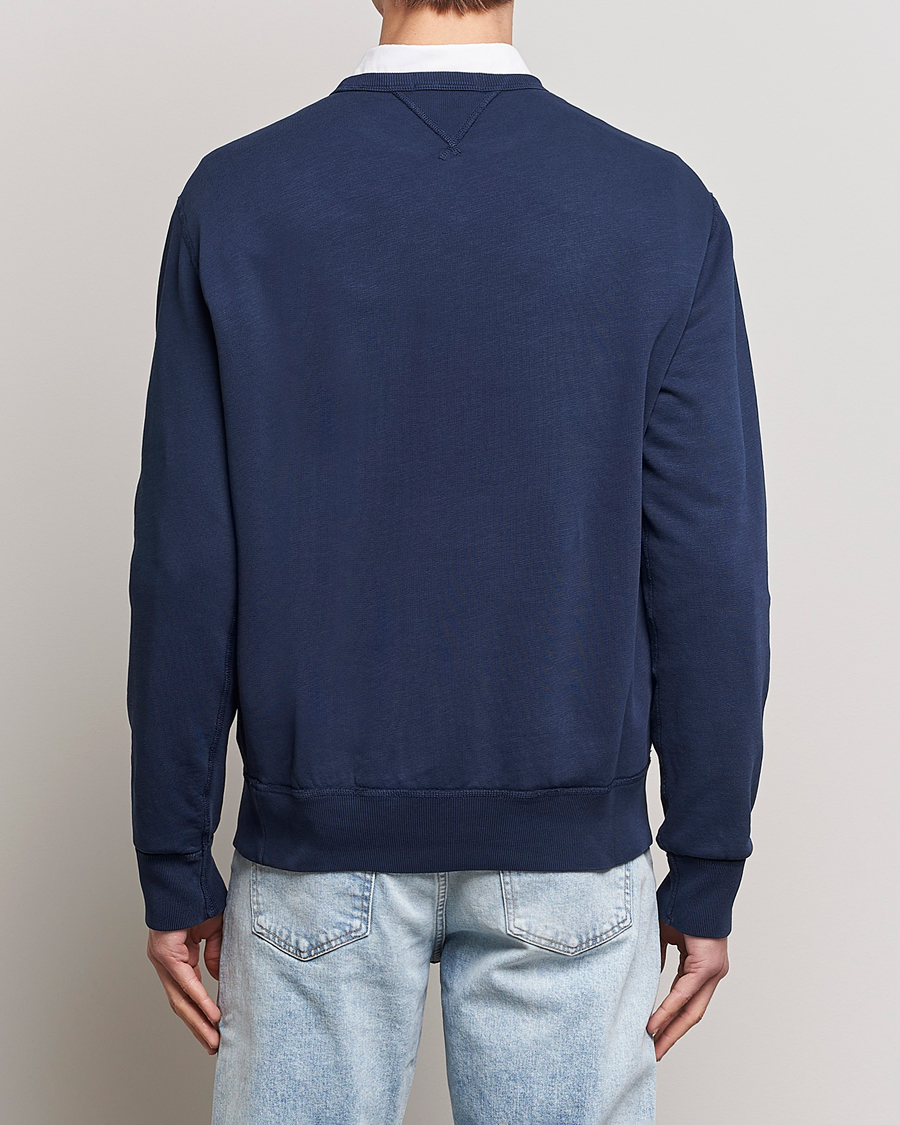Men | Sweaters & Knitwear | Polo Ralph Lauren | Vintage Fleece Crew Neck Sweatshirt Cruise Navy