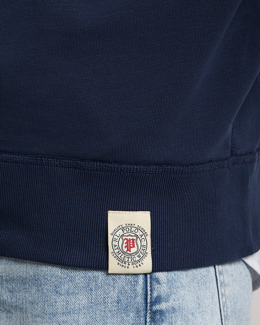 Men | Sweaters & Knitwear | Polo Ralph Lauren | Vintage Fleece Crew Neck Sweatshirt Cruise Navy