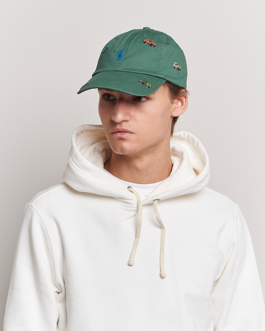 Men | Polo Ralph Lauren Twill Printed Jeeps Sports Cap Washed Forest | Polo Ralph Lauren | Twill Printed Jeeps Sports Cap Washed Forest