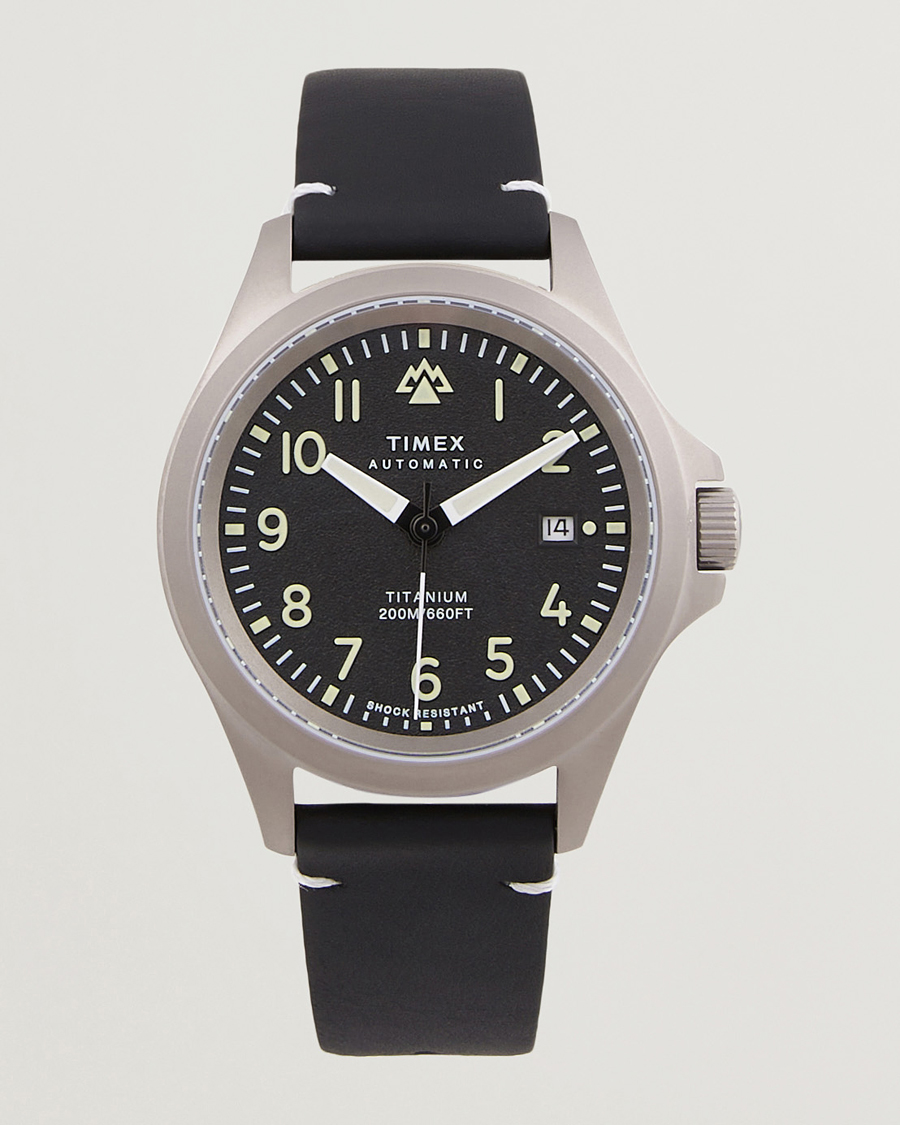 Men | Timex Expedition North Automatic Titanium 41mm Black Dial | Timex | Expedition North Automatic Titanium 41mm Black Dial