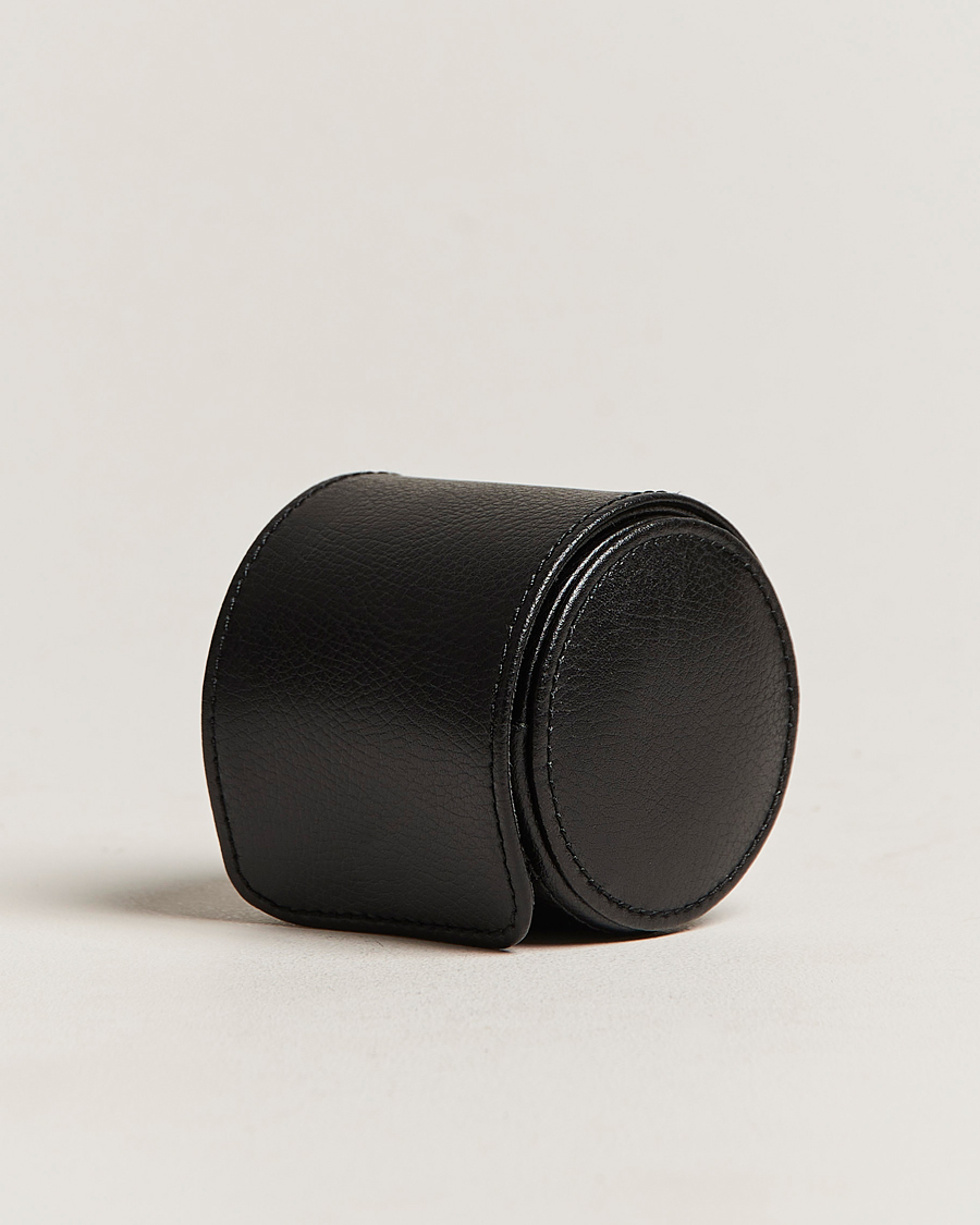 Men | Watch & Jewellery Boxes | WOLF | Single Watch Roll Black