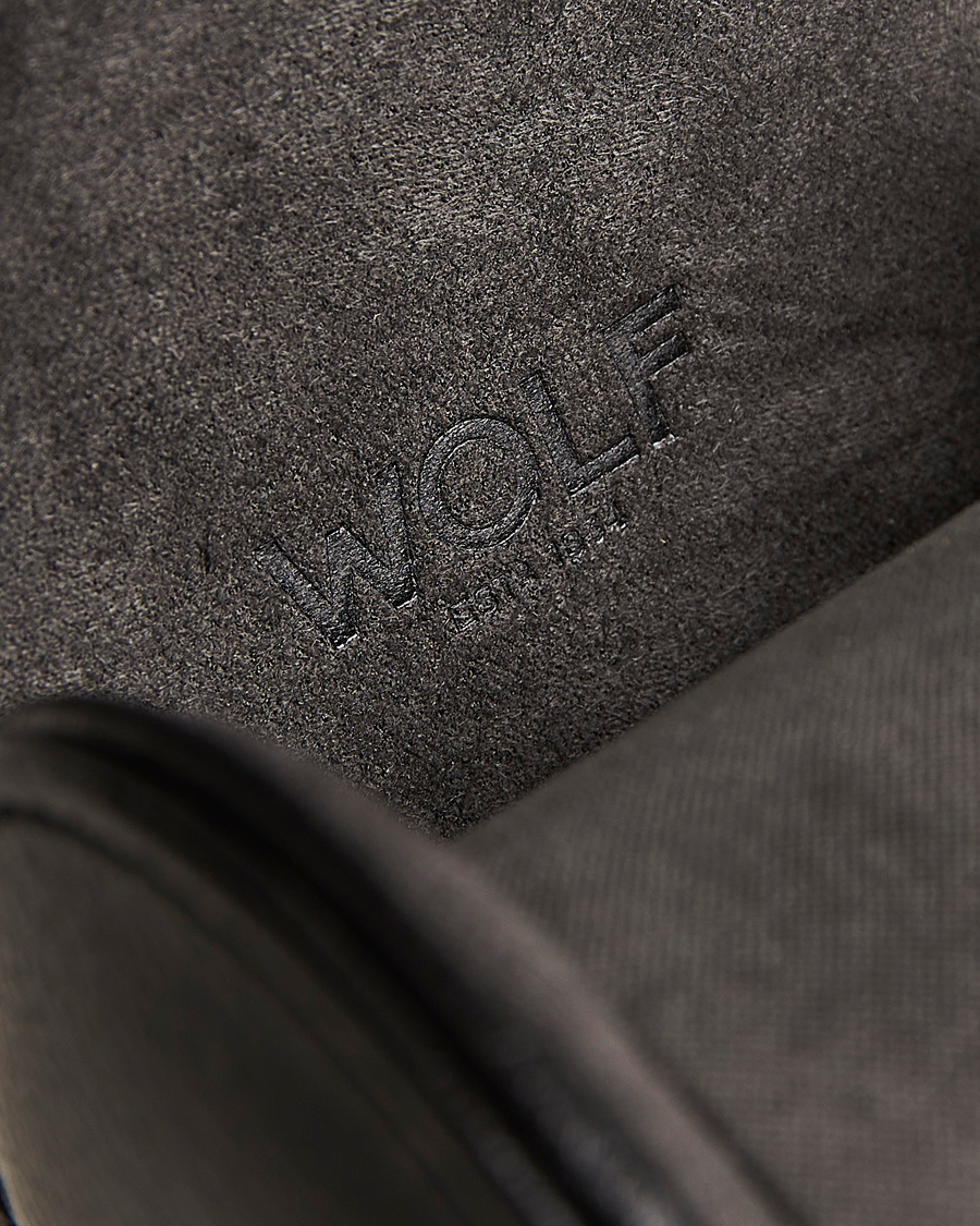 Men | Watch & Jewellery Boxes | WOLF | Single Watch Roll Black
