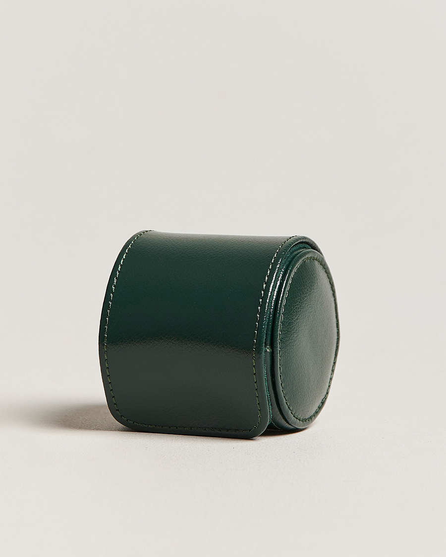 Men | Watch & Jewellery Boxes | WOLF | Single Watch Roll British Racing Green