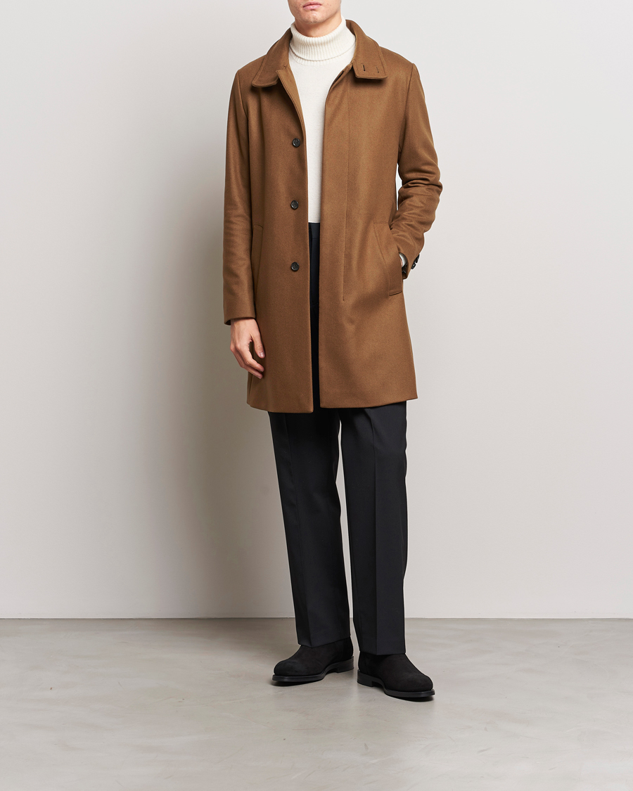 Men | Coats & Jackets | Tiger of Sweden | Aleric Wool Coat Brown