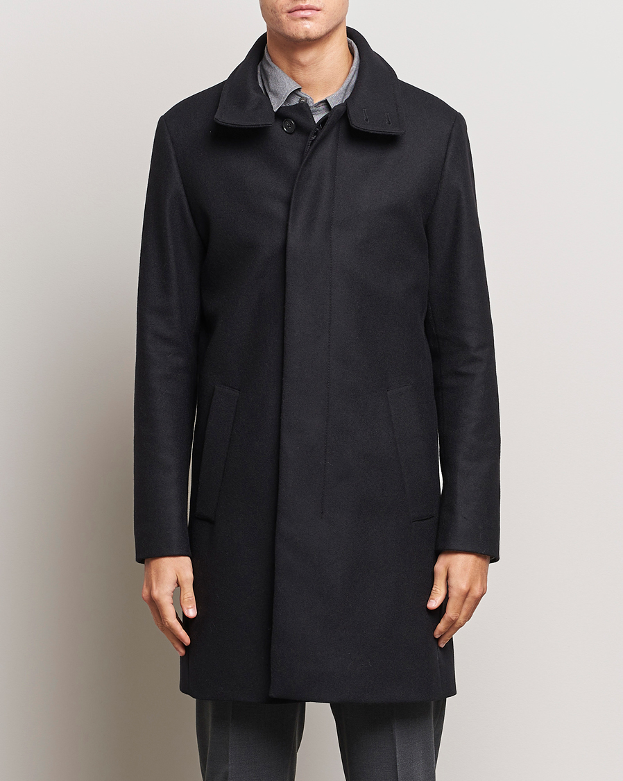 Men | Coats & Jackets | Tiger of Sweden | Aleric Wool Coat Black
