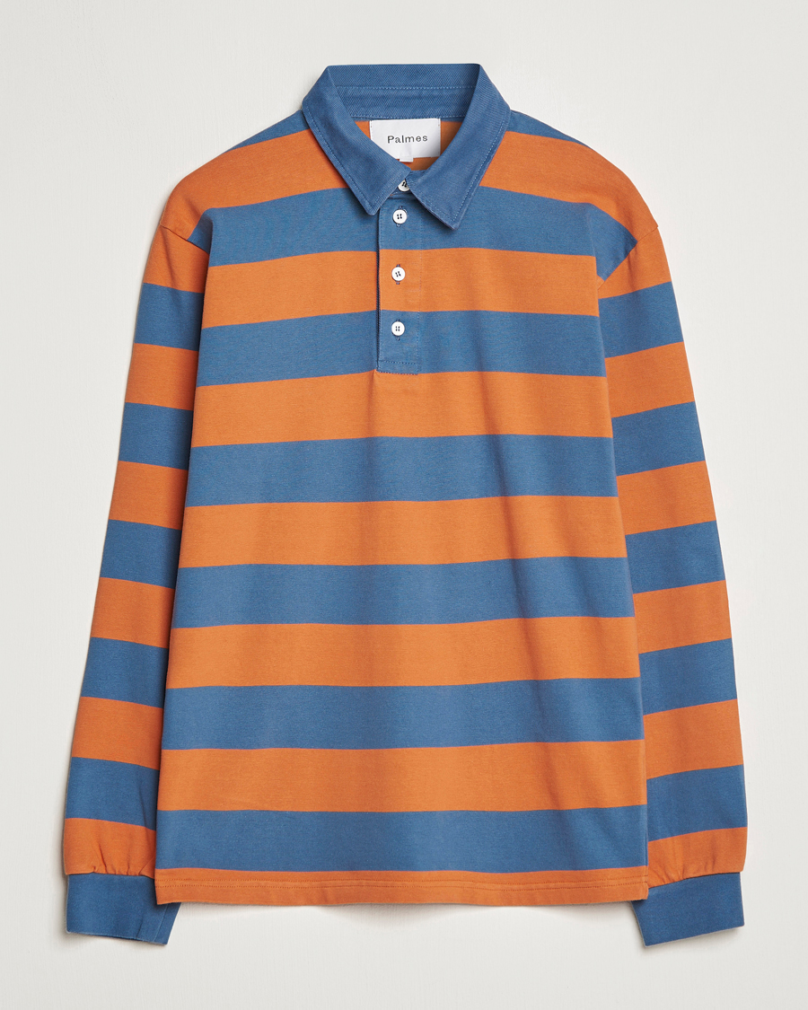 Men | Sweaters & Knitwear | Palmes | Colt Rugby Shirt Blueish Grey