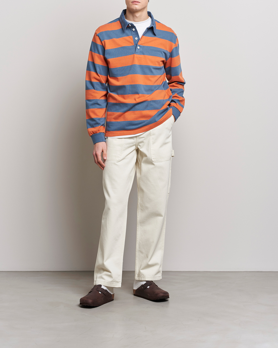 Men | Sweaters & Knitwear | Palmes | Colt Rugby Shirt Blueish Grey