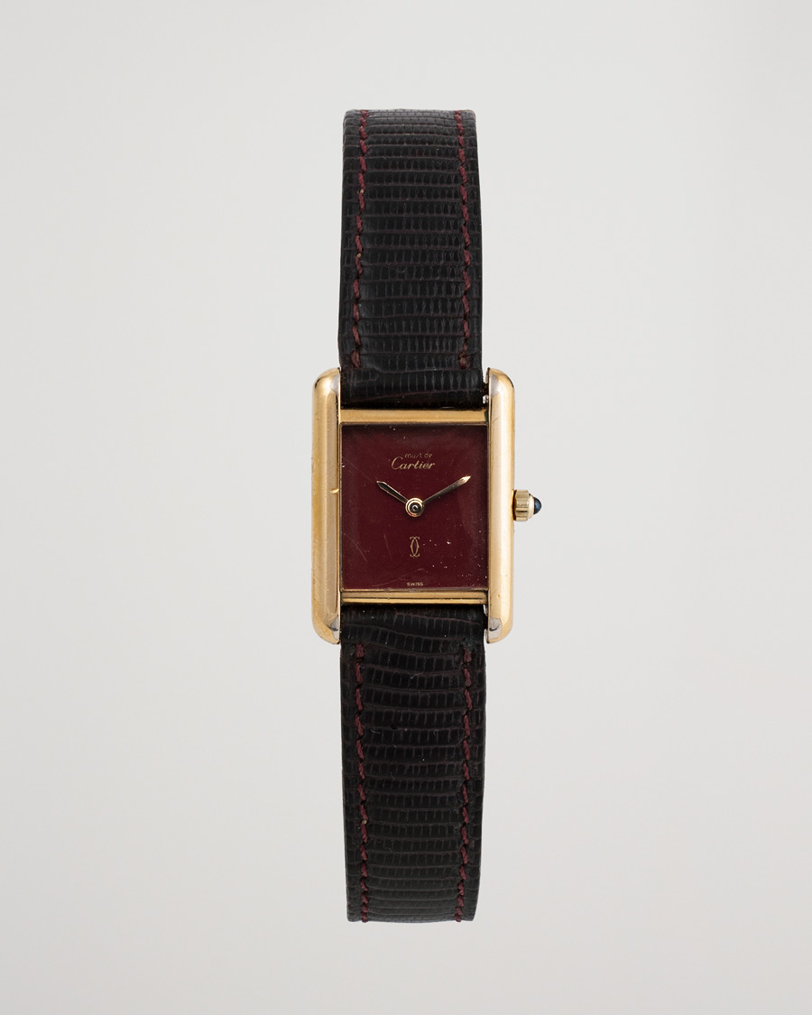 Men | Pre-Owned & Vintage Watches | Cartier Pre-Owned | Must de Cartier Tank Gold Brown