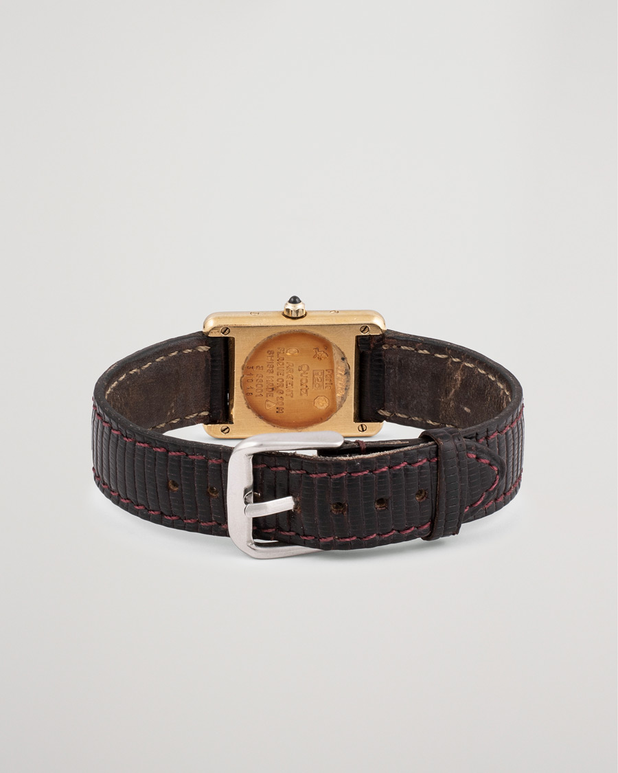 Men | Pre-Owned & Vintage Watches | Cartier Pre-Owned | Must de Cartier Tank Gold Brown