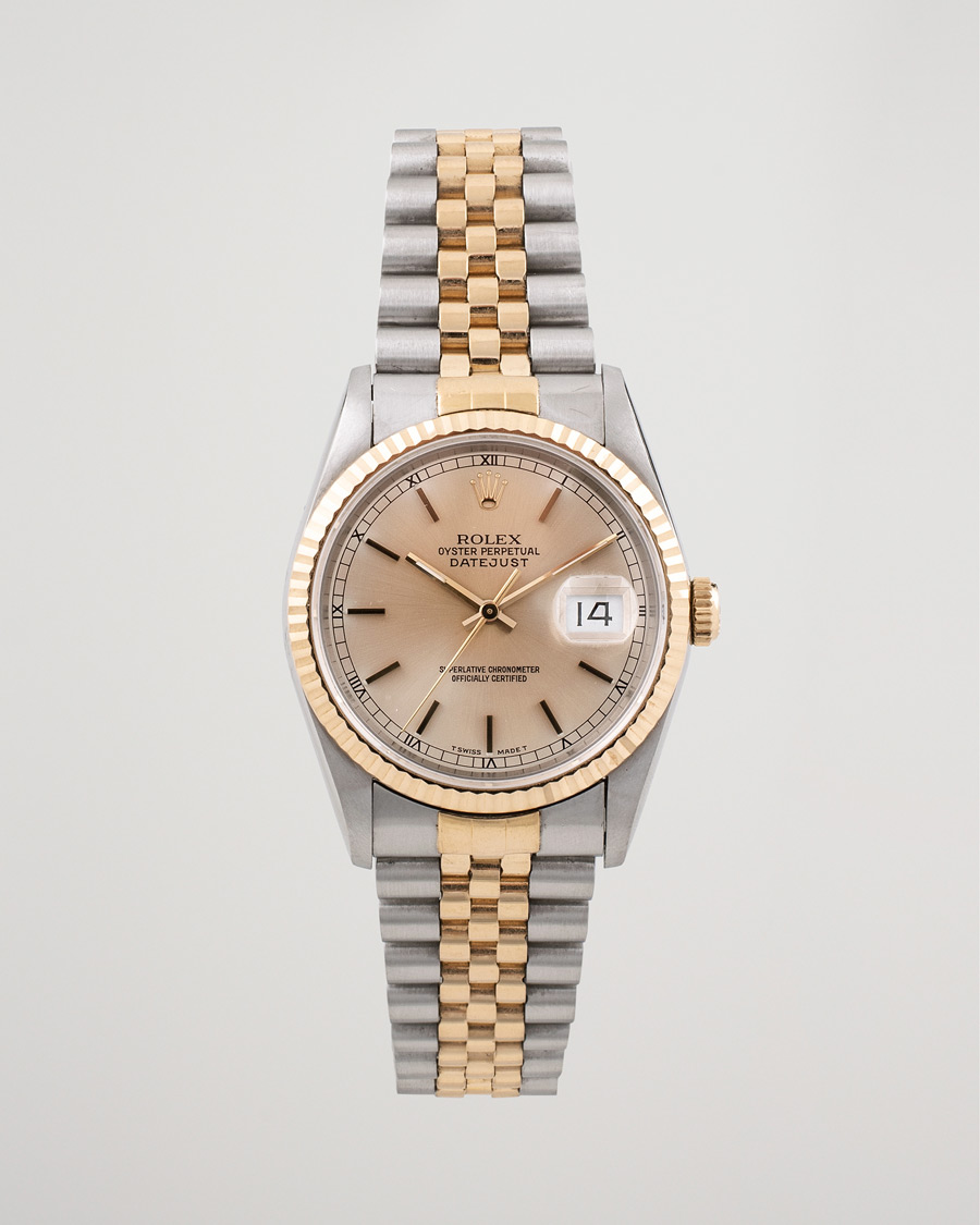 Men | Pre-Owned & Vintage Watches | Rolex Pre-Owned | Datejust 16233 Oyster Perpetual Steel/Gold Gold