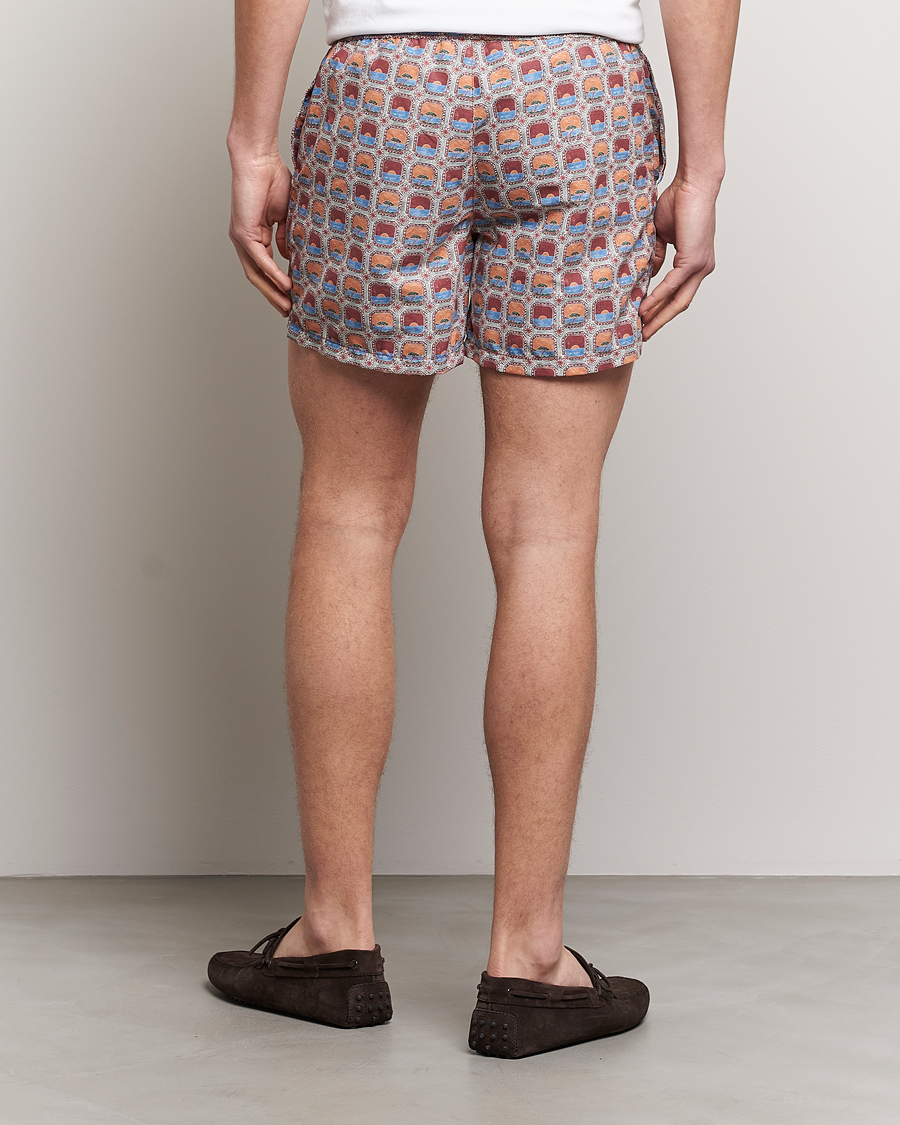 Men | Swimwear | Ripa Ripa | Printed Swimshorts Red/Blue