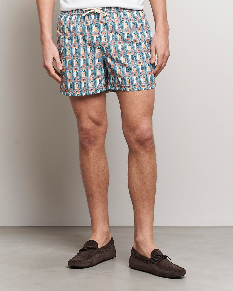 Men | Swimwear | Ripa Ripa | Printed Swimshorts Green