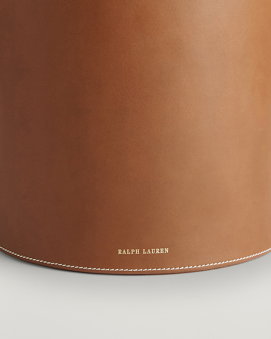 Men | Home | Ralph Lauren Home | Brennan Leather Waste Bin Saddle Brown
