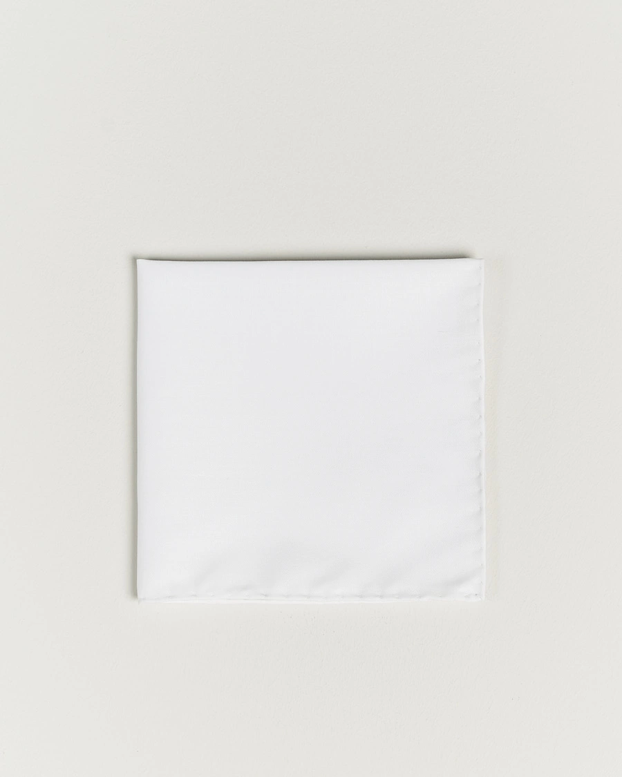 Men | Pocket Squares | Eton | Signature Twill Pocket Square White