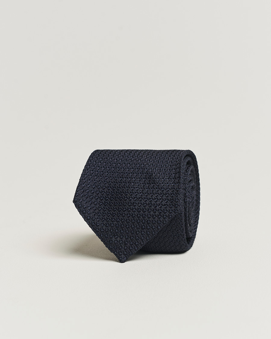 Men | Ties | Eton | Grenadine Tie Dark Blue
