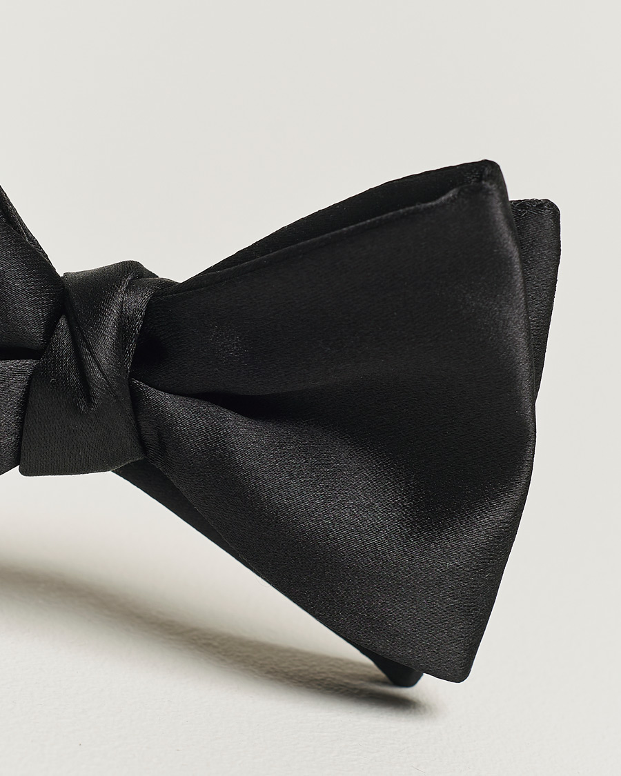 Men | Bow Ties | Eton | Self-Tie Silk Bow Tie Black