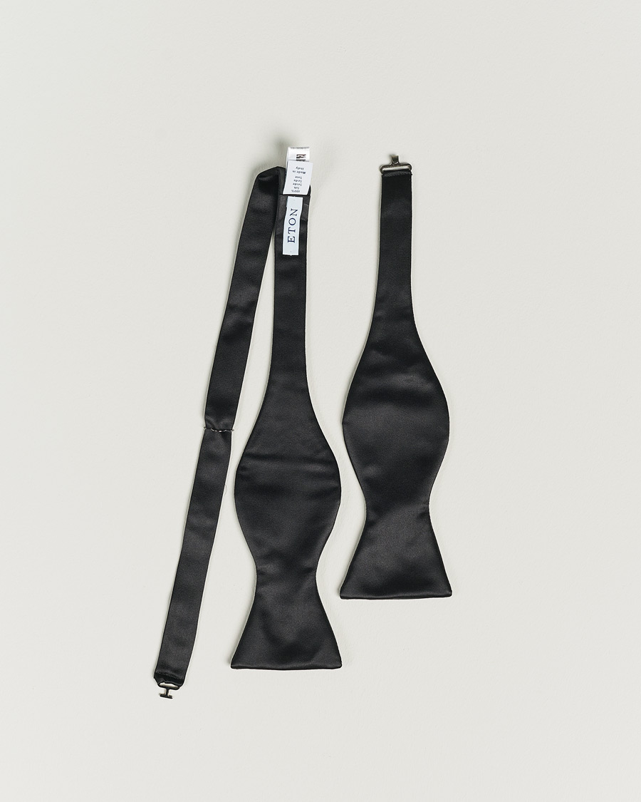 Men | Bow Ties | Eton | Self-Tie Silk Bow Tie Black