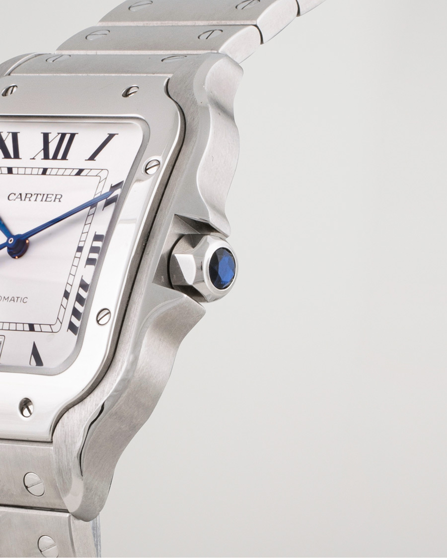 Men | Pre-Owned & Vintage Watches | Cartier Pre-Owned | Santos De Cartier Steel White