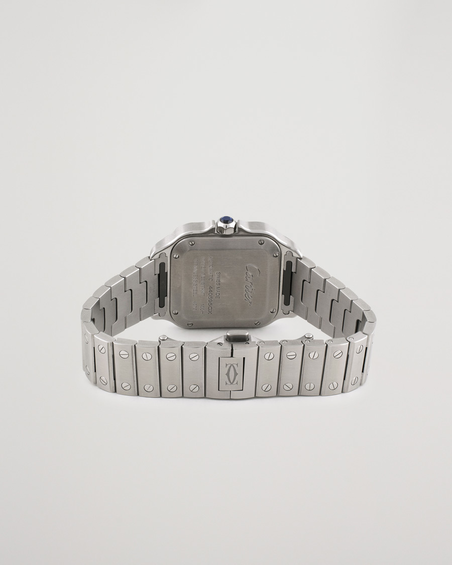 Men | Pre-Owned & Vintage Watches | Cartier Pre-Owned | Santos De Cartier WSSA0029 Steel White