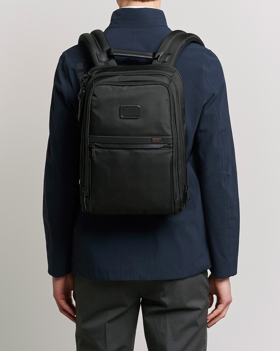 Men | Bags | TUMI | Alpha 3 Slim Backpack Black