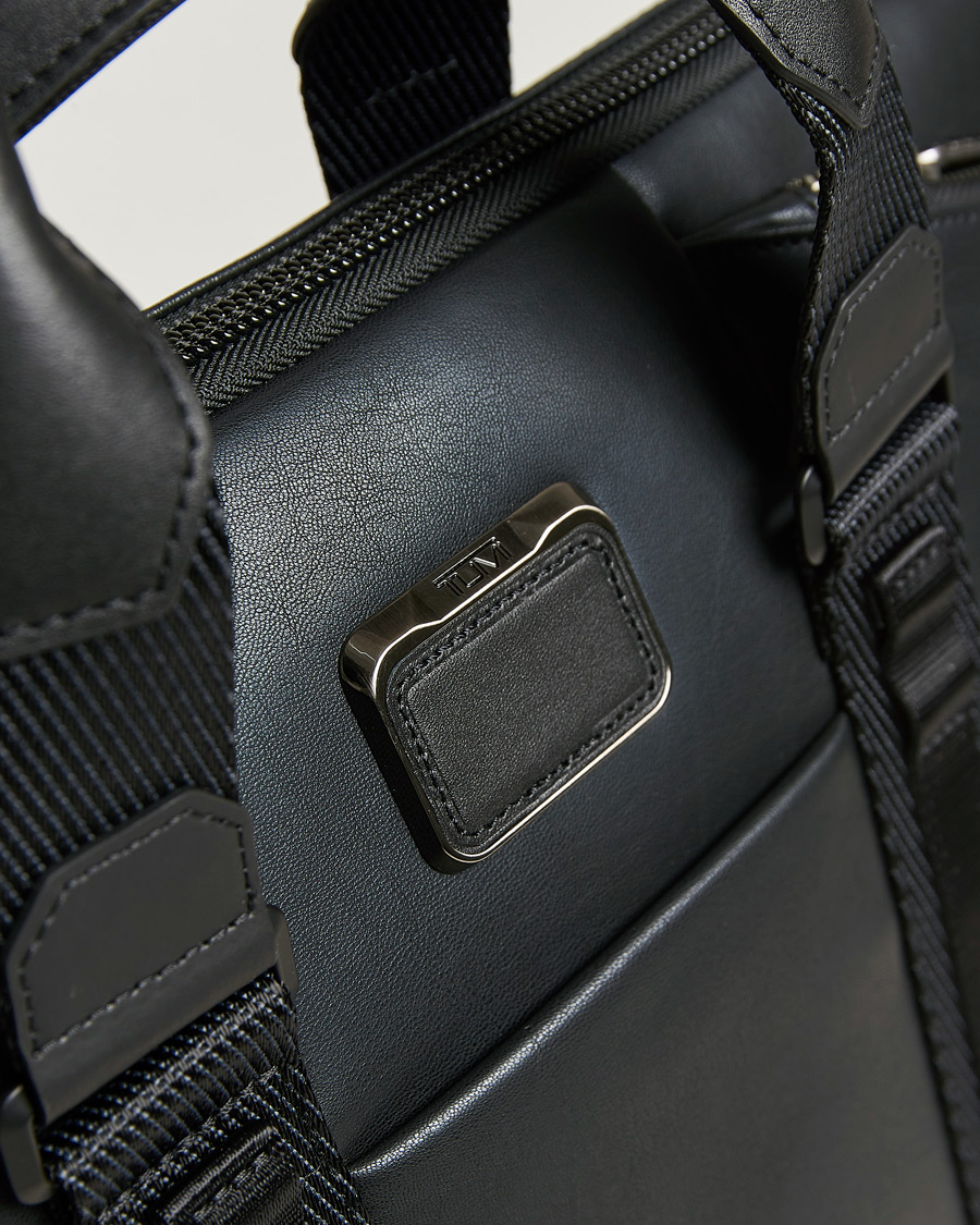 Men | Bags | TUMI | Alpha Bravo Academy Leather Brief Black