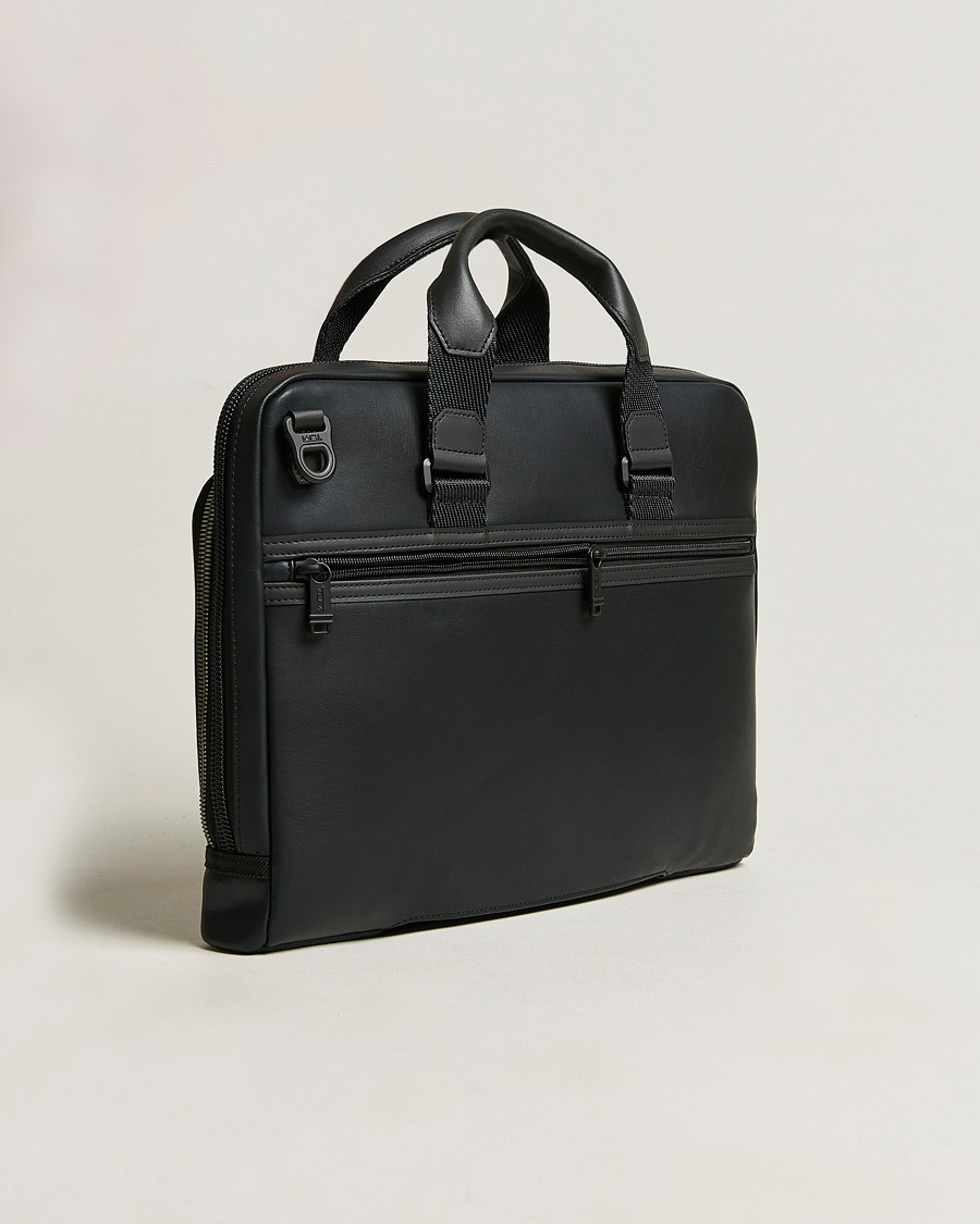 Men | Bags | TUMI | Alpha Bravo Academy Leather Brief Black