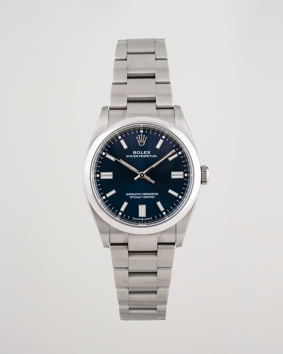 Men | Pre-Owned & Vintage Watches | Rolex Pre-Owned | Oyster Perpetual 36 126000 Steel Blue